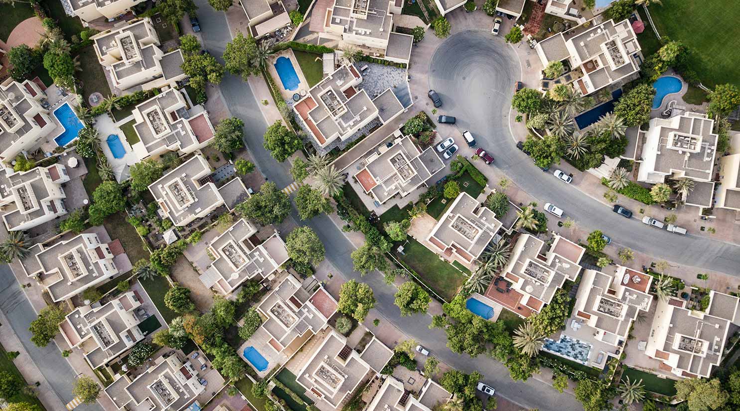 Suburban Aerial View Suburban Aerial View